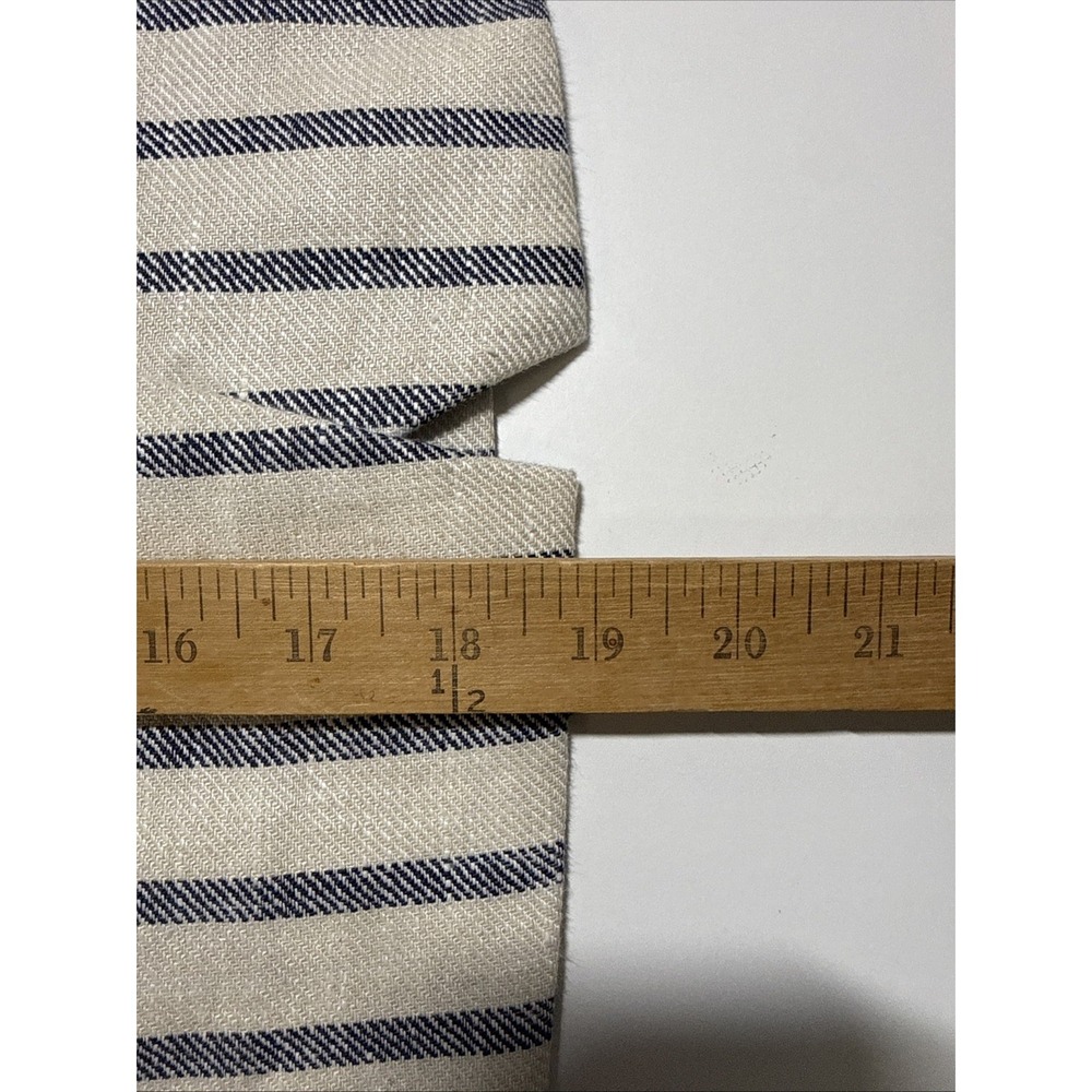 J. Crew Womens Striped 100% Linen Faux Wrap Mini Skirt Size 6 Preppy Coastal - Picture 6 of 7